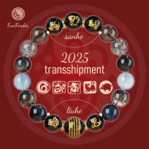 SANHE and LIUHE Bracelet Natural Crystal Blue Tiger Eye Bracelet