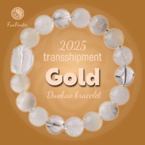 (Gold)Gold Deficient Natural Crystal Bracelet